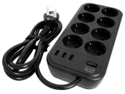 фото Сетевой фильтр Powercom SP-08 USB03AB 1.8M