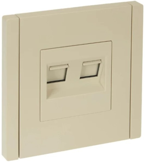 фото Розетка компьютерная+телефонная IEK FP-KT20-O-1-K10 в Казани