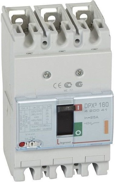 Изображение товара Автоматический выключатель Legrand 420041 3Pol 20-25A для DIN-рейки