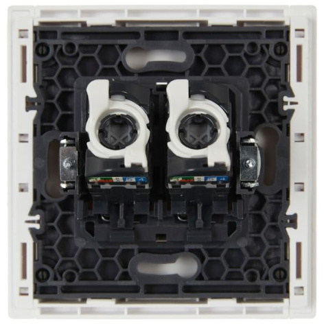фото Розетка компьютерная двойная IEK FP-K20-1-K01 в Уфе