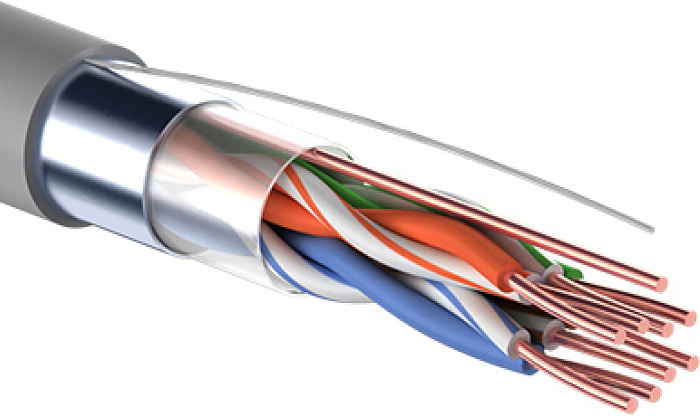 

Кабель витая пара F/UTP 5e кат. 4 пары PROconnect 01-0152-100 PVC, 4PR, 24AWG, внутренний, серый, 100 м, 01-0152-100