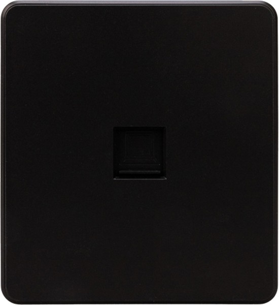 

Компьютерная розетка KRANZ KR-78-0724-3 MIELE ROUND RJ45 кат6 с/у оникс, KR-78-0724-3