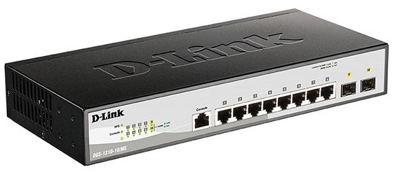 

Коммутатор управляемый D-link DGS-1210-10/ME/B2A 8x10/100/1000Mbps, 2x1000Base-X SFP, L2, 19”, DGS-1210-10/ME/B2A