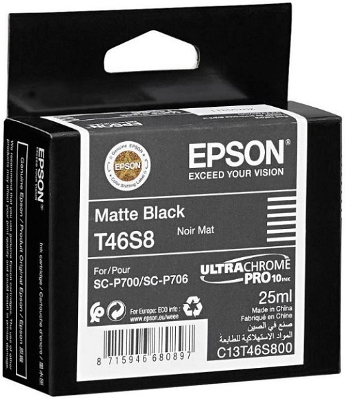 

Картридж Epson C13T46S80N T46S черный матовый для SC-P700 (C13T46S800), C13T46S80N