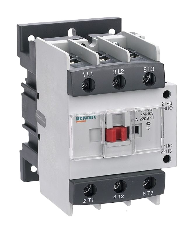 

Контактор DEKraft 22146DEK 95А 36В АС3 1НО+1НЗ КМ-103, 22146DEK