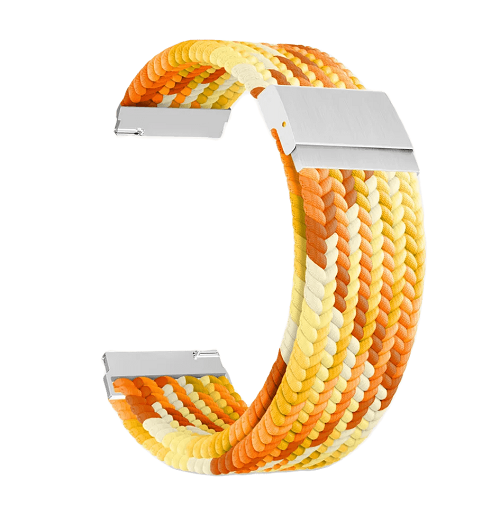 

Ремешок на руку Lyambda DSN-13-22-YL плетеный нейлоновый для часов 22 mm yellow/white/orange, DSN-13-22-YL