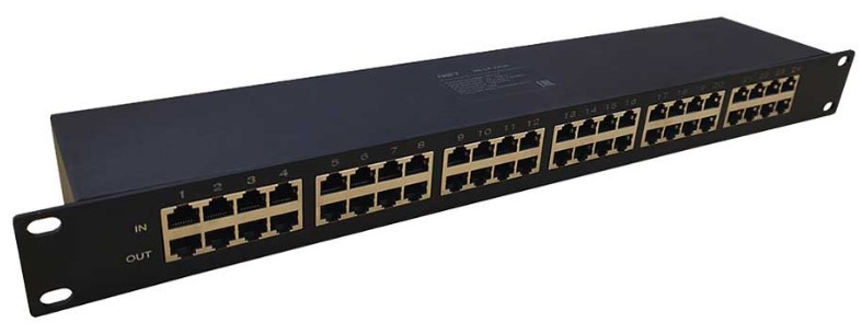 

Устройство грозозащиты NST NS-LP-24GP PoE на 24 канала, NS-LP-24GP
