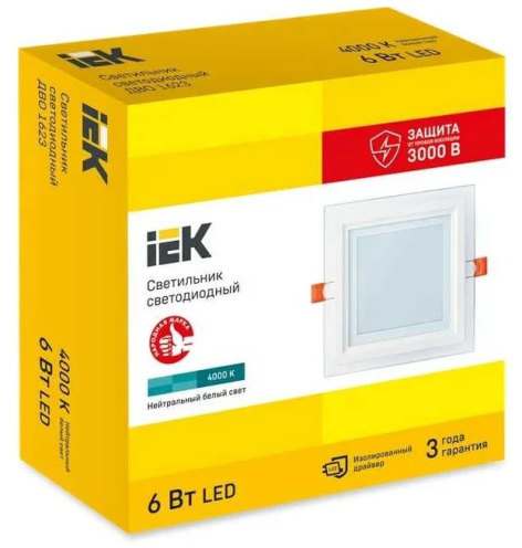 фото Светильник светодиодный встраиваемый IEK LDVO0-1623-06-4000-K01 в Челябинске