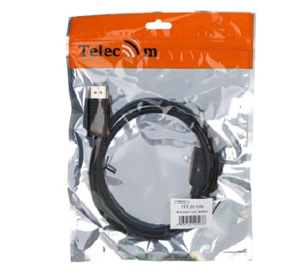 

Кабель интерфейсный DisplayPort Telecom CG712-1M 1.2V 4K/60Hz 1m, CG712-1M