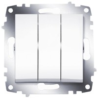 

Выключатель ABB 619-010200-254 Cosmo трехклавишный, 10А, 250В, IP20 (белый), 619-010200-254