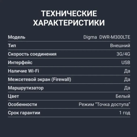 фото Модем Digma DWR-M300LTE в Волгограде