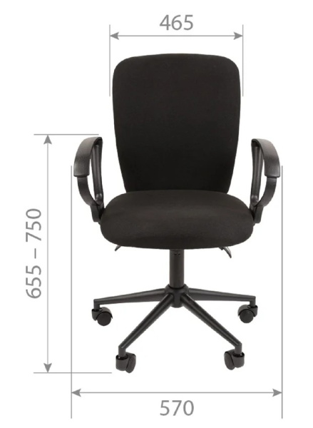 фото Кресло офисное Chairman 9801 Black в Перми