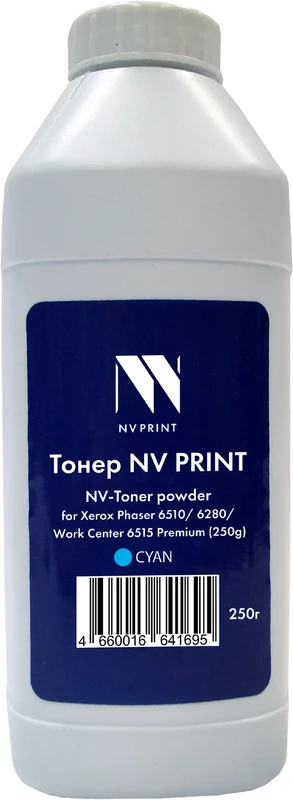 

Тонер+девелопер NVP NV-XR6510-PR-250gC для Xerox Phaser 6510, 6280, WorkCenter 6515 Premium (250г) Cyan, NV-XR6510-PR-250gC