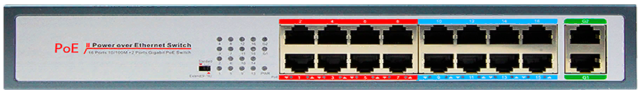 Коммутатор BAS-IP SH-20.16 неуправляемый PoE