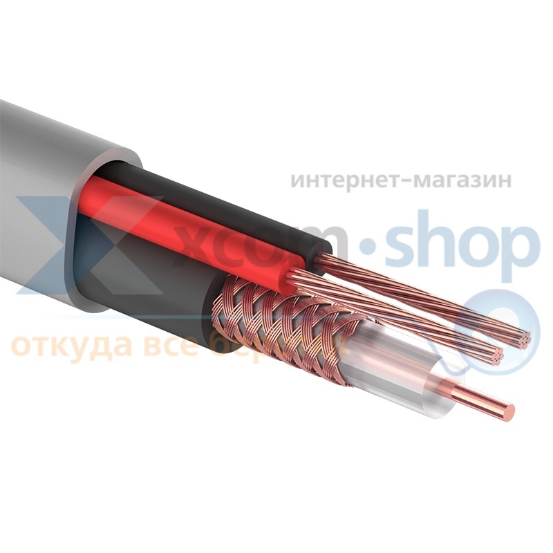 

Кабель PROCONNECT 01-4108 КВК-В-2 + 2х0,75мм² (CCA), (96), 200м., серый, 01-4108