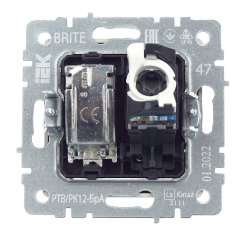 фото Розетка комбинированная IEK BR-AK20-1-K47 в Уфе