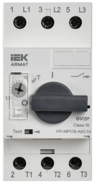 фото Автоматический выключатель для защиты двигателя  IEK AR-MPCB-A6C10 в Омске
