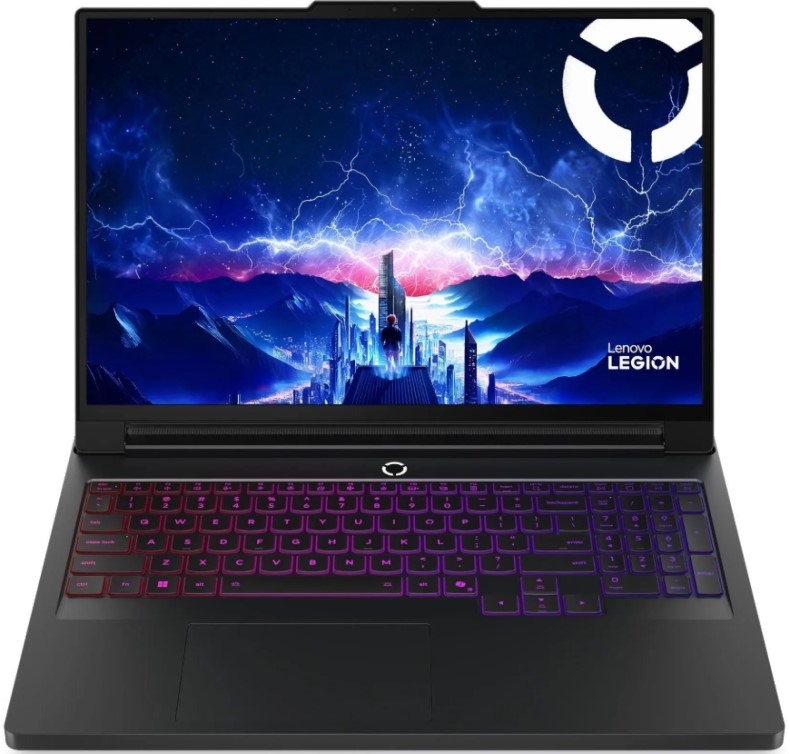 

Ноутбук Lenovo Legion Pro 7 16IAX10H 83F50027RK U9-275HX/32GB/1TB SSD/GeForce RTX5070TI 12GB/16" OLED WQXGA/Wi-Fi/BT/Cam/Win11Home/black, Legion Pro 7 16IAX10H