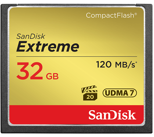 

Карта памяти 32GB SanDisk SDCFXSB-032G-G46 Extreme 120MB/s, 85MB/s write, UDMA7, SDCFXSB-032G-G46