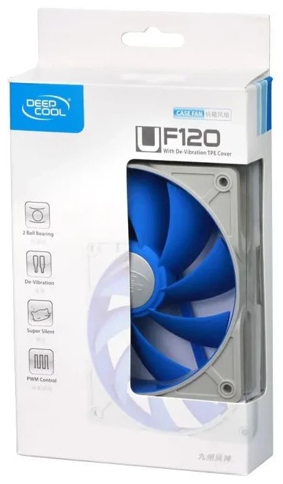 

Вентилятор для корпуса HAFF HAFF UF120 White 120mm, 1500rpm, 27.8dBa, HAFF UF120 White