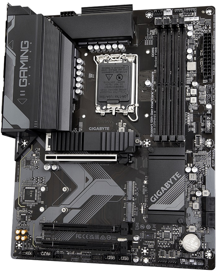 

Материнская плата ATX GIGABYTE B760 GAMING X (LGA1700, B760, 4*DDR5 (4800), 4*SATA 6G RAID, 3*M.2, 3*PCIE, 2.5Glan, HDMI, DP, 2*USB Type-C, 5*USB 2.0,, B760 GAMING X
