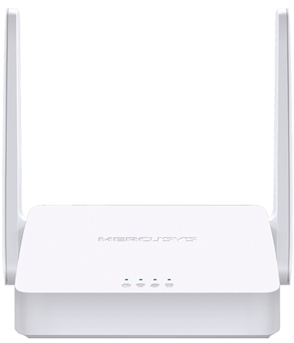 

Роутер Mercusys MW302R N300, 2,4 ГГц, WAN 10/100 Мбит/с и 2*LAN 10/100 Мбит/с, 2 внешние антенны 5 дБи, IPTV, IPv6, родительский контроль, русифициров, MW302R