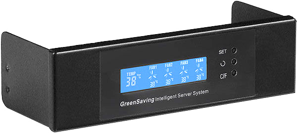 

Панель Procase GE-DETFAN управления вентиляторами и контроля температуры в отсек 5.25", GE-DETFAN