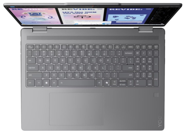 фото Ноутбук  Lenovo Yoga 7 2-in-1 16ILL10 16 ", Core Ultra 5, 16 Гб RAM, 512 Гб SSD, Arc graphics, Серый