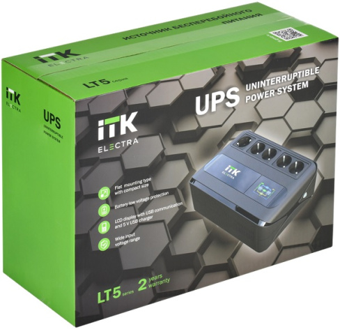 фото Источник бесперебойного питания  ITK ELT5-800VA-1-001 в Екатеринбурге