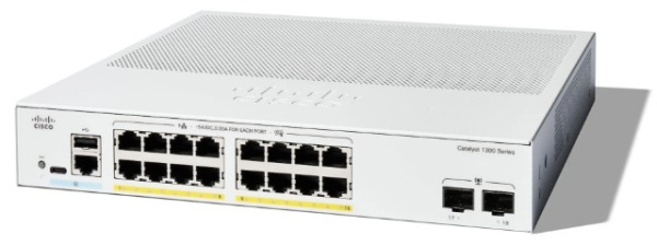 Изображение товара Коммутатор Cisco C1300-16P-2G