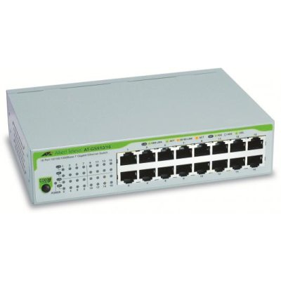 

Коммутатор неуправляемый Allied Telesis AT-GS910/16 16x10/100/1000TX, AT-GS910/16