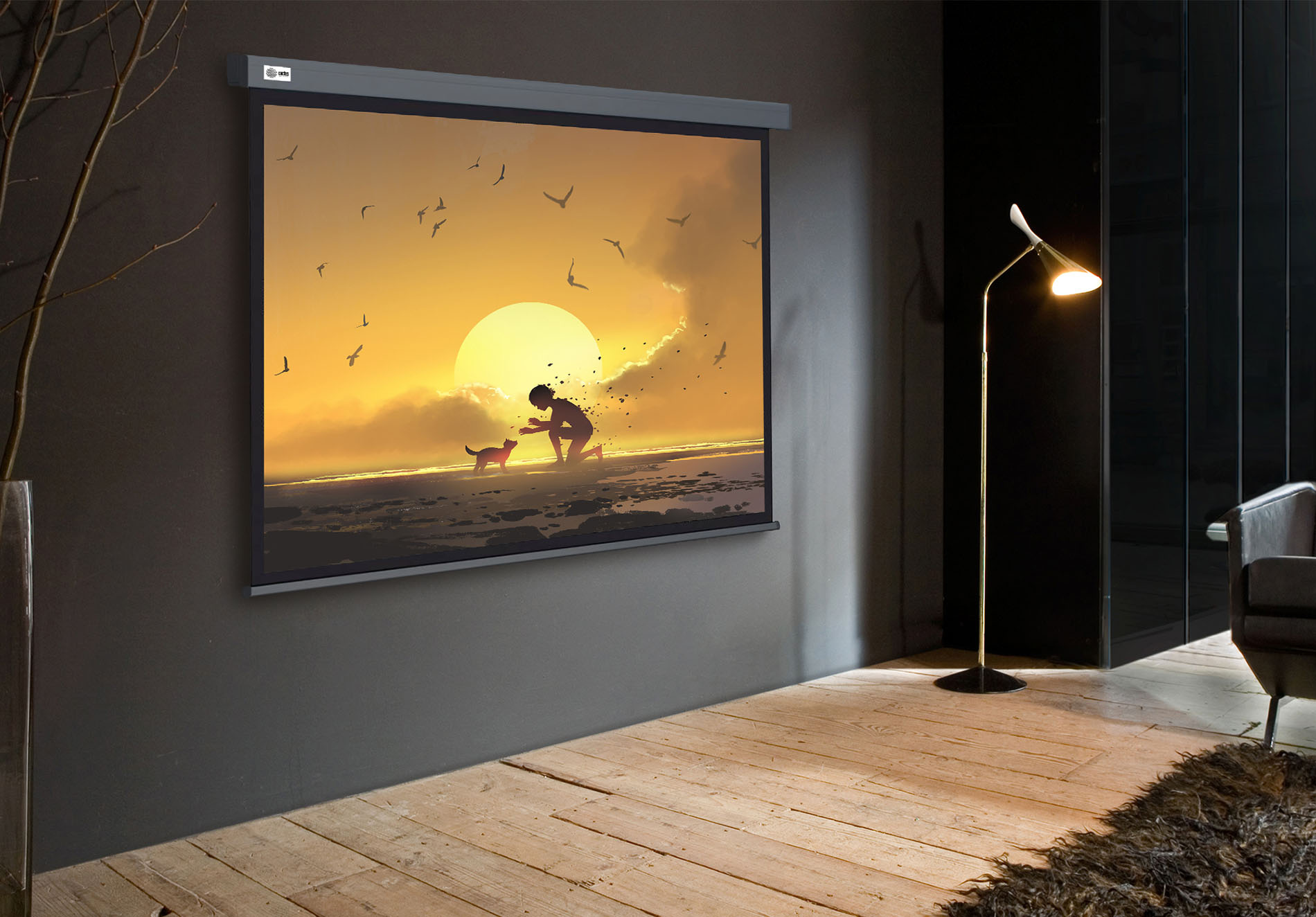 

Экран Cactus CS-PSW-124X221-SG 124.5x221см, 16:9 на треноге настенно-потолочный wallscreen серый, CS-PSW-124X221-SG