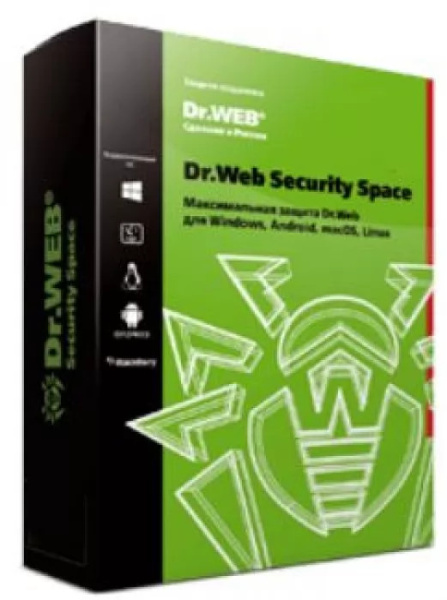 Изображение товара ПО Dr.Web Security Space, КЗ 2ПК/2 года