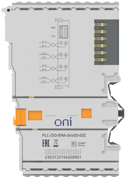 фото Модуль аналогового ввода ONI PLC-250-EMA-04V00-0DC в Санкт-Петербургe