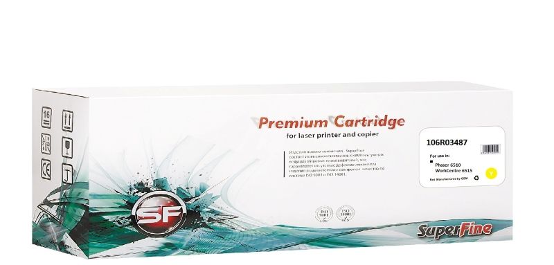 

Картридж SuperFine SF-106R03487 для Xerox 106R03487 Phaser-6510/WC-6515 4.3K Yellow, SF-106R03487