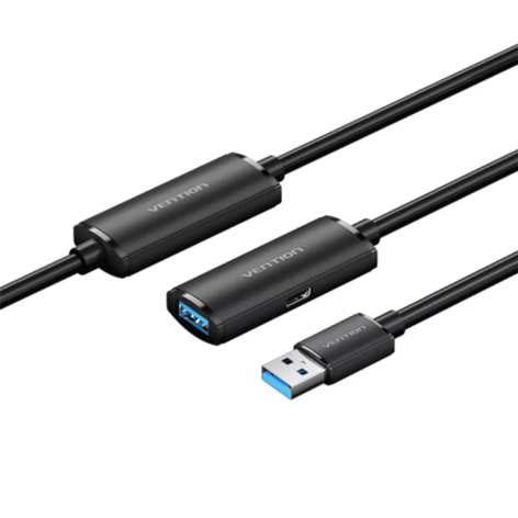 Изображение товара Активный USB 3.0 удлинитель Vention CBMBL с усилителем для высококачественной передачи сигнала