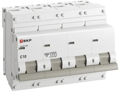 фото Автоматический выключатель  EKF mcb47100-4-10C-pro в Екатеринбурге