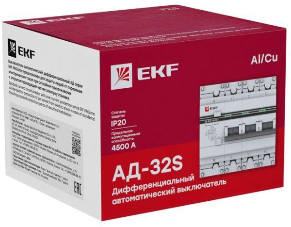 фото Автомат дифференциальный EKF DA32-25-300S-4P-pro в Уфе
