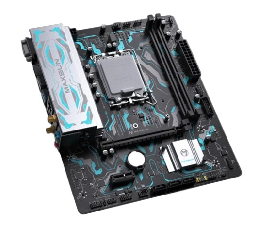 фото Материнская плата MAXSUN MS-B760M GAMING WIFI GANK V2, LGA1700, Intel B760, mATX в Краснодаре