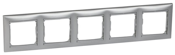 Изображение товара Декоративная рамка Legrand 770335 для розеток и выключателей 5 постов
