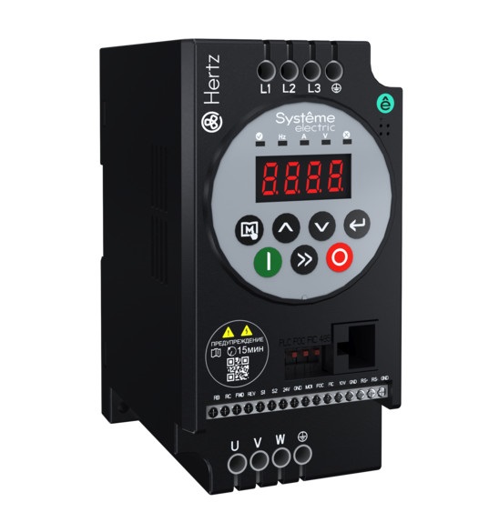 

Преобразователь частоты Systeme Electric STV050U22N4 STV050 Hertz 2,2 кВт 380В ЭМС С3 + LED панель оператора, STV050U22N4