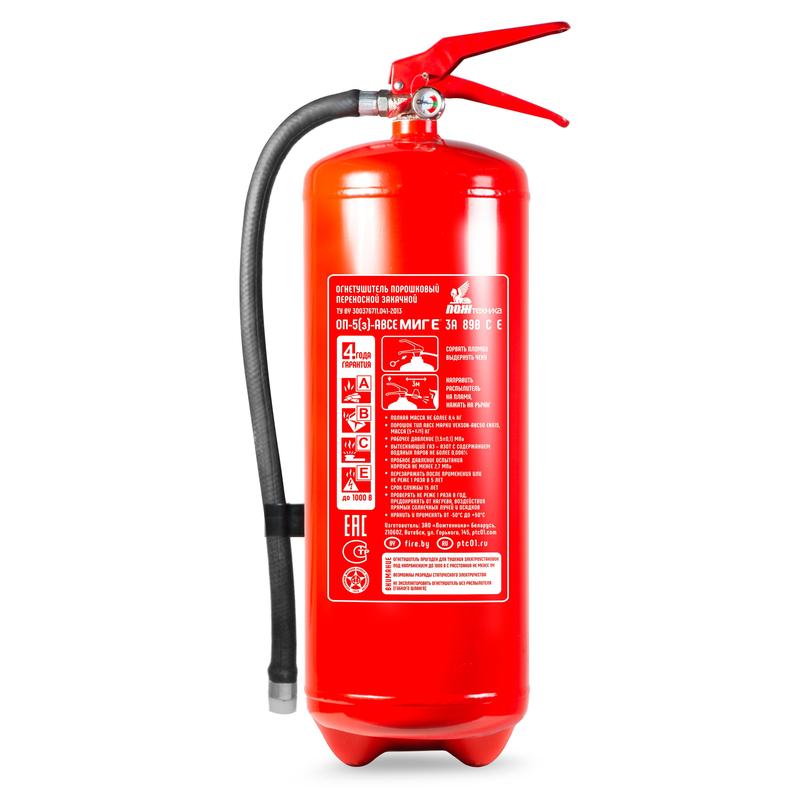

Огнетушитель Пожтехника ОП-5 АВСЕ МИГ Е (3А, 89В, С, Е) порошковый с повышенной огнетушащей способностью, ОП-5 АВСЕ МИГ Е (3А, 89В, С, Е)