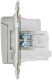 фото Розетка с заземлением с крышкой IEK SK-R16-16-44-K50