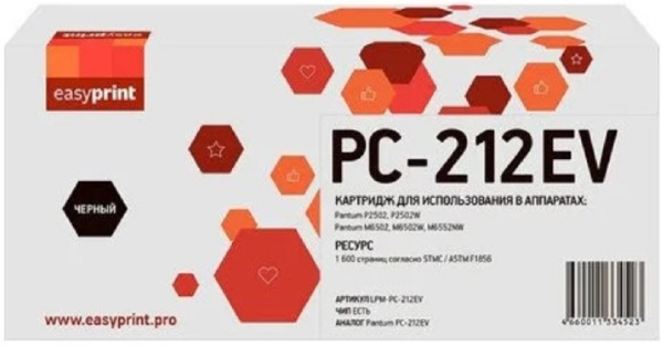 фото Тонер-картридж  Pantum PC-212EV в Ростове-на-Дону