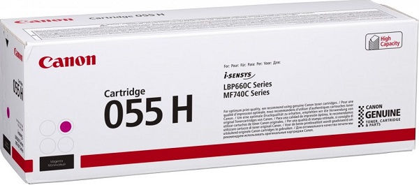 

Картридж Canon 055H M 3018C002 пурпурный, увеличенной емкости 5.9K, 055H M
