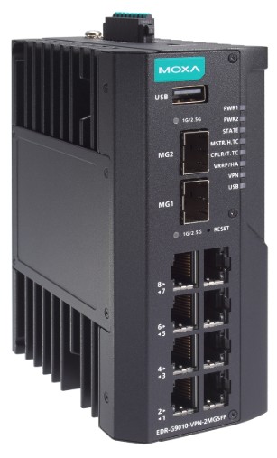 

Маршрутизатор промышленный MOXA EDR-G9010-VPN-2MGSFP 8*10/100/1000BaseT(X), 2*1/2.5GbE SFP, Firewall/NAT/VPN, EDR-G9010-VPN-2MGSFP