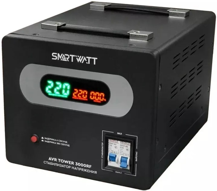 

Стабилизатор напряжения SmartWatt AVR TOWER 3000RF напольный, AVR TOWER 3000RF