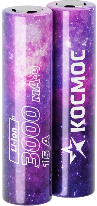 

Аккумулятор Космос KOC18650Li30UL20CS2 литий-ионный, 18650, 3000 мАч, KOC18650Li30UL20CS2