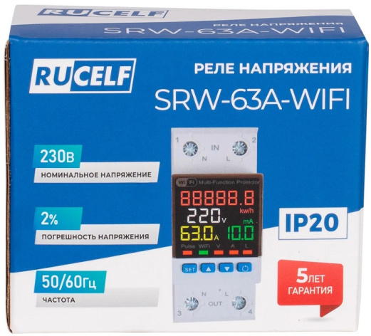 фото Стабилизатор напряжения  RUCELF SRW-63A-WIFI