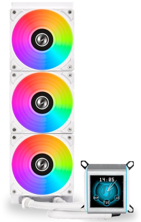 

Система охлаждения жидкостная Lian Li GA II LCD 360 White G89.GA2ALCD36W.R0 LGA115x/1200/1700/AM4/AM5 (3*120mm ARGB PWM), GA II LCD 360 White